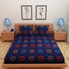 CirWave Print Blue 120 TC 100% Pure Cotton Bedsheet