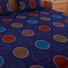 CirWave Print Blue 120 TC 100% Pure Cotton Bedsheet
