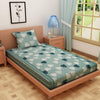 Bold Leafy Print Green 120 TC 100% Pure Cotton Bedsheet