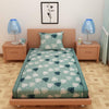 Bold Leafy Print Green 120 TC 100% Pure Cotton Bedsheet