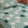 Bold Leafy Print Green 120 TC 100% Pure Cotton Bedsheet