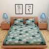 Load image into Gallery viewer, Bold Leafy Print Green 120 TC 100% Pure Cotton Bedsheet