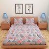 Load image into Gallery viewer, Artistic Print Red &amp; Black 120 TC 100% Pure Cotton Bedsheet