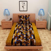 Abstract Print Sand 120 TC 100% Pure Cotton Bedsheet
