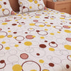 Circular Print Yellow 220 TC 100% Pure Cotton Bedsheet
