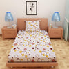 Load image into Gallery viewer, Circular Print Yellow 220 TC 100% Pure Cotton Bedsheet