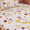 Circular Print Yellow 220 TC 100% Pure Cotton Bedsheet