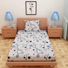 Load image into Gallery viewer, Circular Print Sea Green 220 TC 100% Pure Cotton Bedsheet