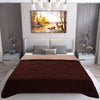 AC Comforter Blanket, Microfiber Reversible (Beige, Coffee)