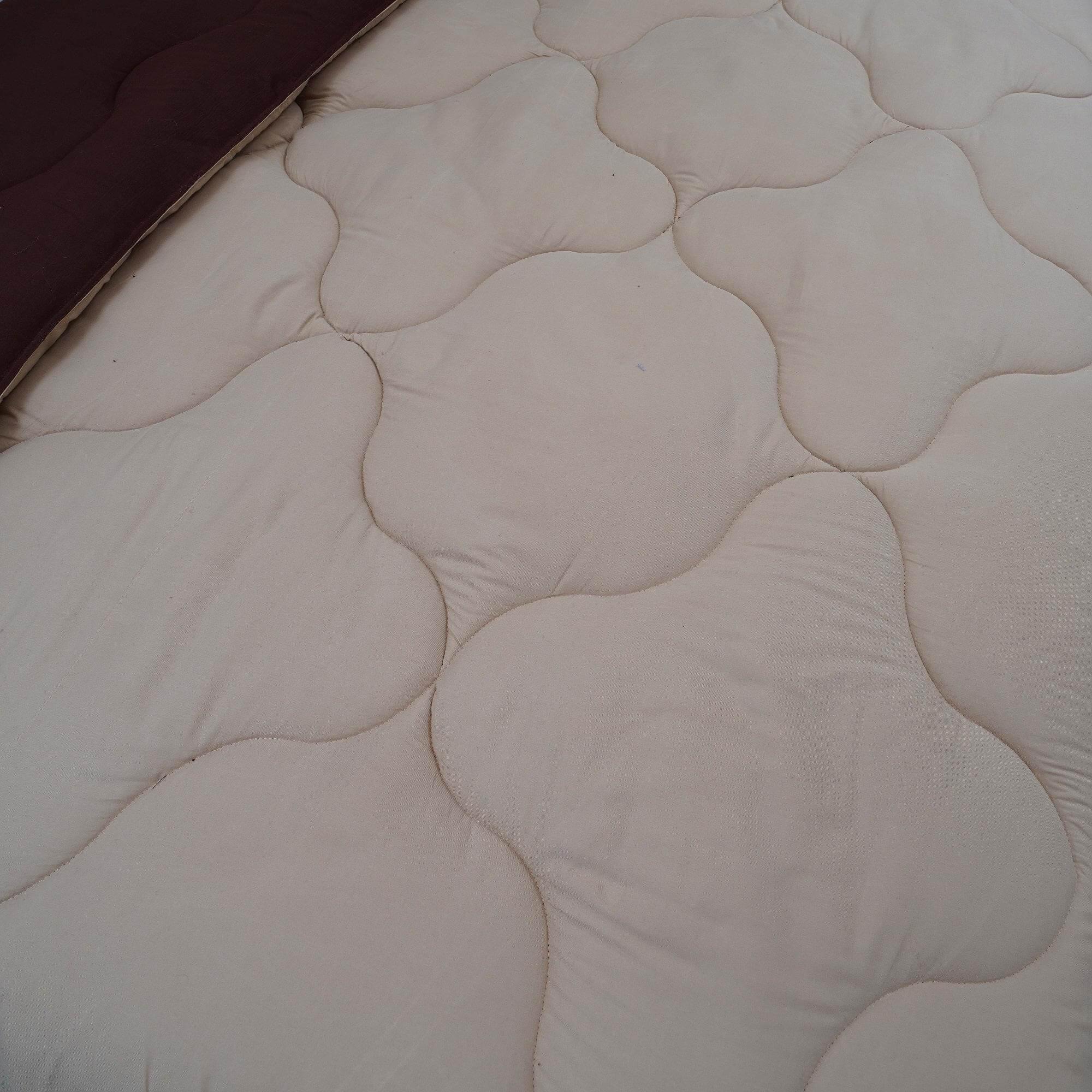 AC Comforter Blanket, Microfiber Reversible (Beige, Coffee)