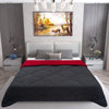 AC Comforter Blanket, Microfiber Reversible (Dark Grey, Maroon)