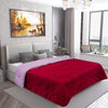 AC Comforter Blanket, Microfiber Reversible (Maroon, Pink)