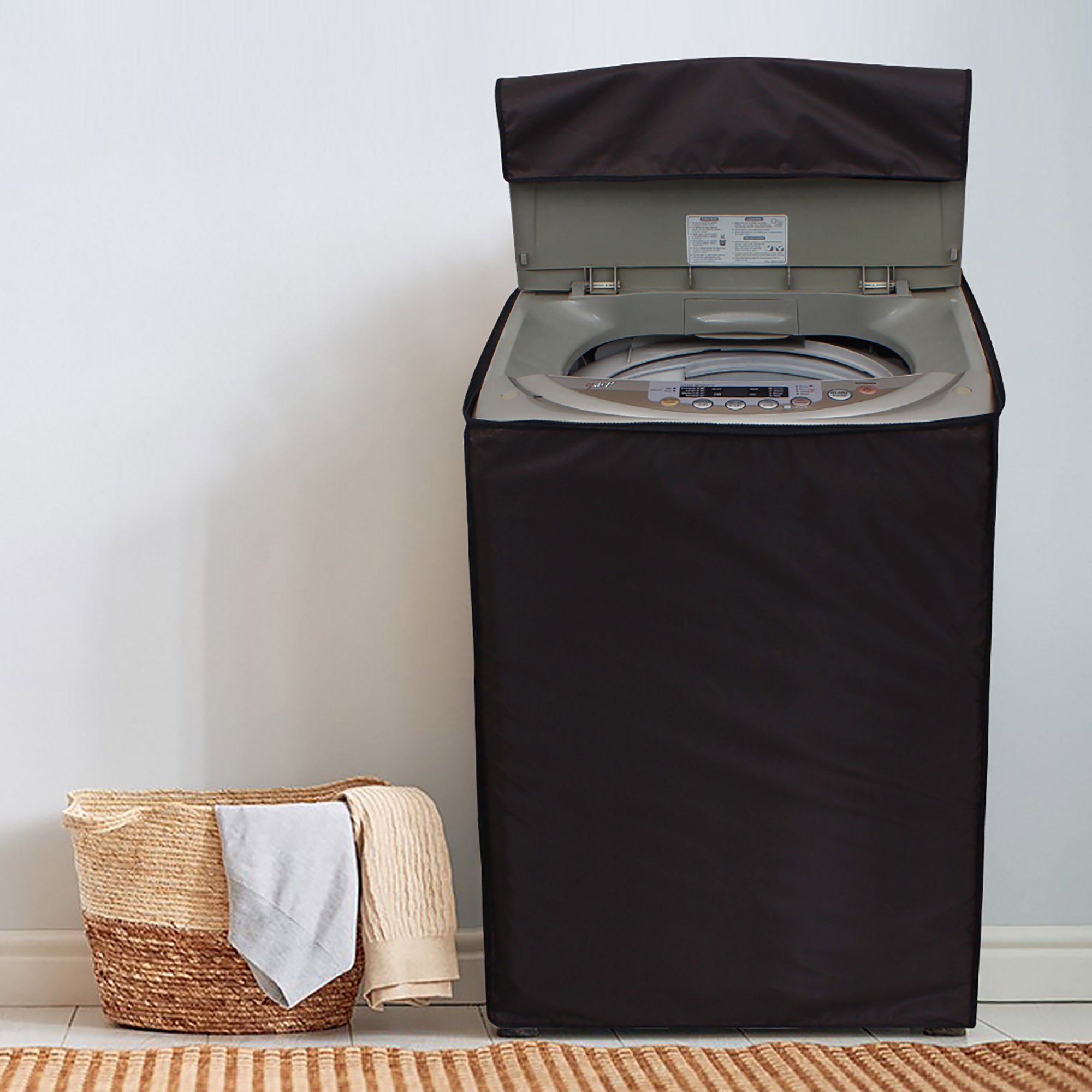 Fully Automatic Top Load Washing Machine Cover, Coffee