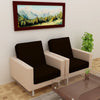 Waterproof Sofa Seat Protector Cover with Stretchable Elastic, Coffee