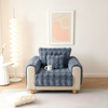 Dream Care Premium Rabbit Fur Sofa Cover for L-Shape & 1,2,3 & 4 Seater Sofas || Luxury Plush Sofa Protector || Soft Couch Cover for Living Room