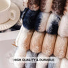 Dream Care Premium Pencil Fur Sofa Cover | Luxury Plush Sofa Protector | Soft Couch Cover for Living Room