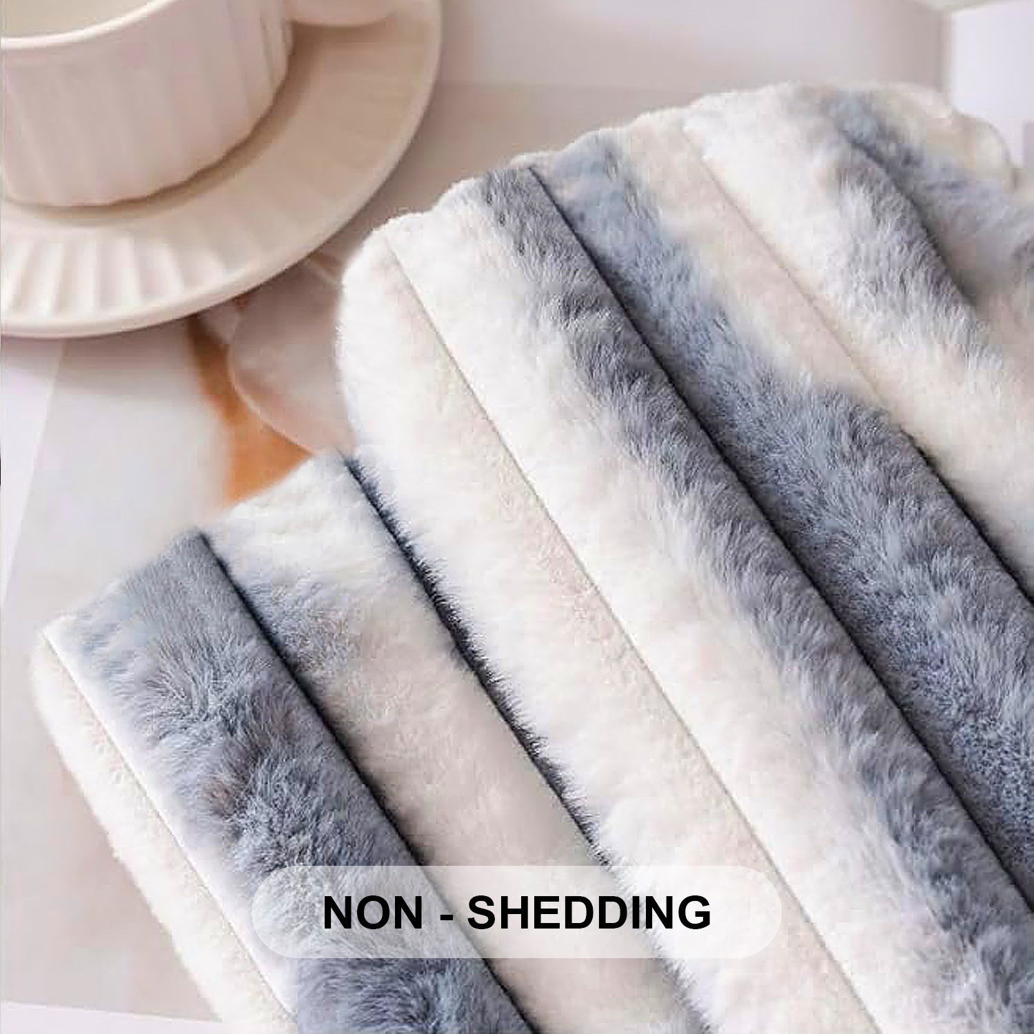 Dream Care Premium Pencil Fur Sofa Cover | Luxury Plush Sofa Protector | Soft Couch Cover for Living Room
