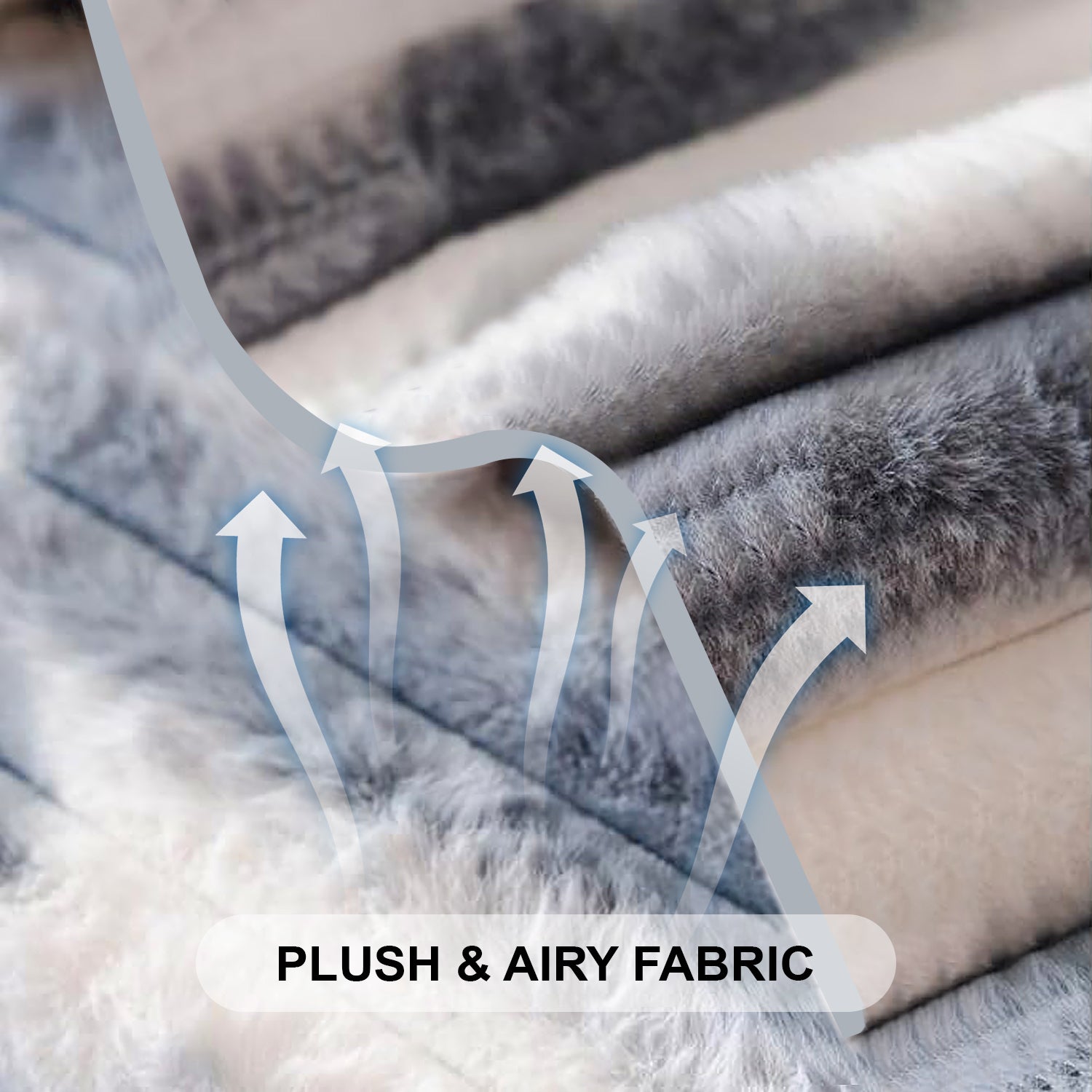 Dream Care Premium Pencil Fur Sofa Cover | Luxury Plush Sofa Protector | Soft Couch Cover for Living Room
