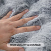 Dream Care Premium Rabbit Fur Sofa Cover for L-Shape & 1,2,3 & 4 Seater Sofas || Luxury Plush Sofa Protector || Soft Couch Cover for Living Room