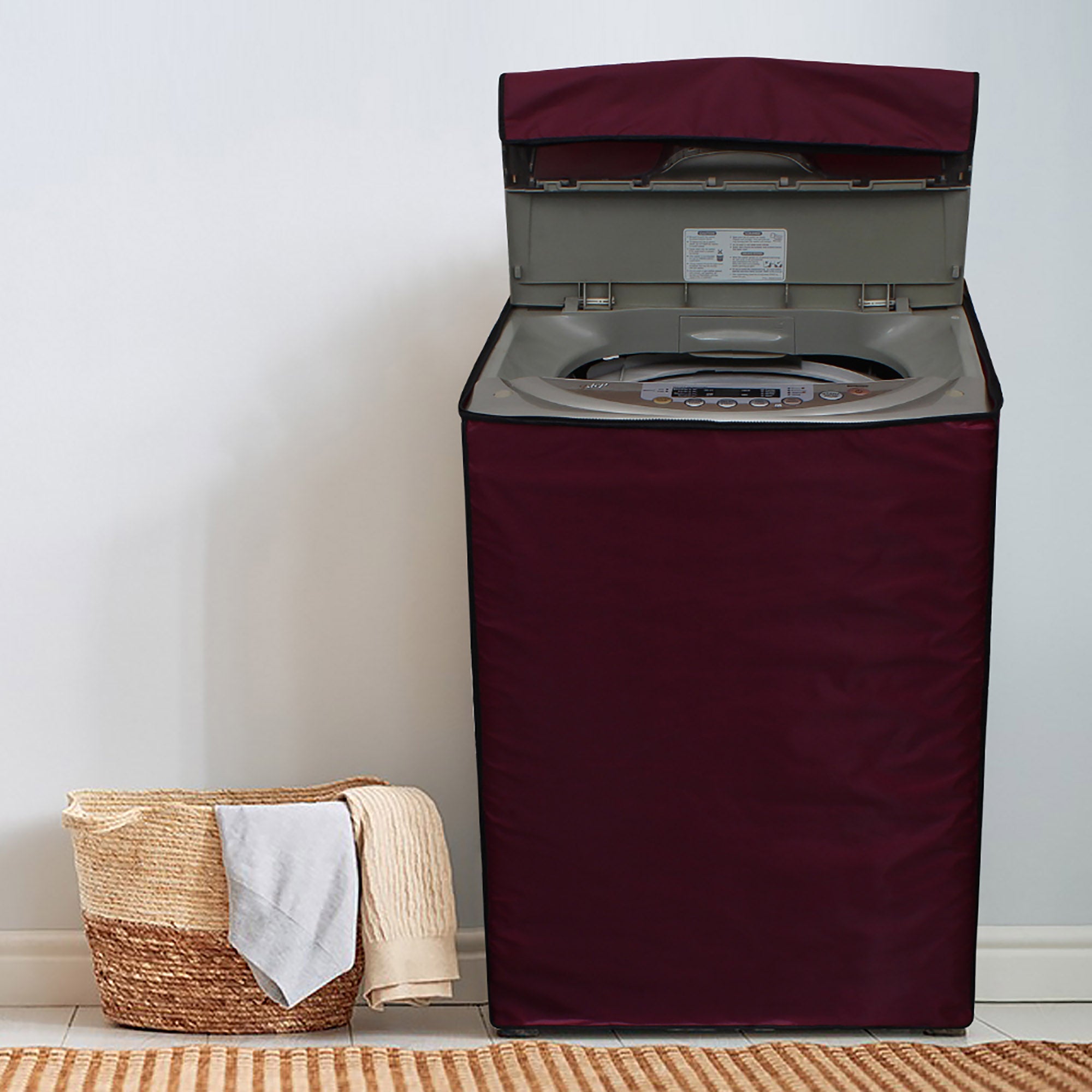 Fully Automatic Top Load Washing Machine Cover, Maroon