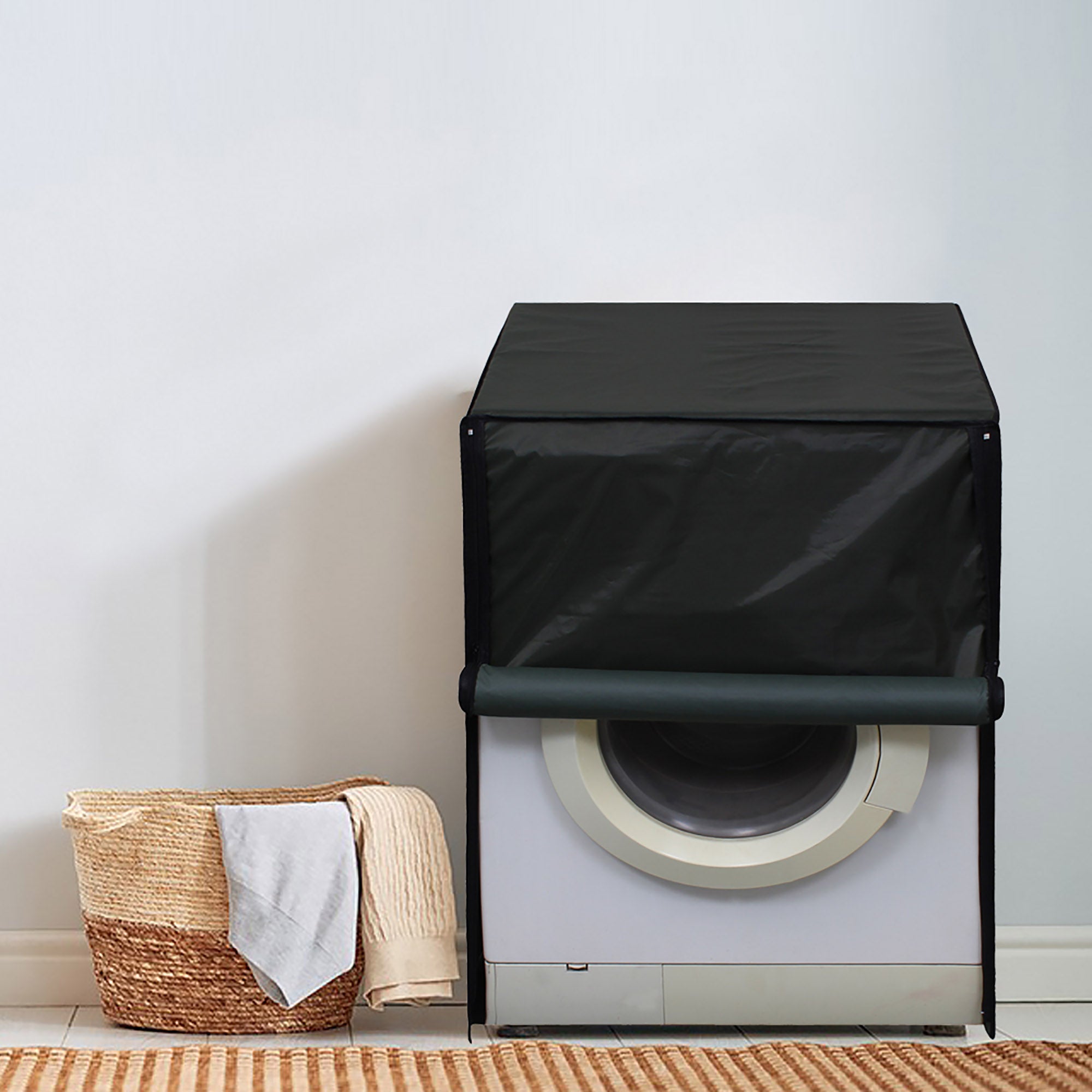 Fully Automatic Front Load Washing Machine Cover, Grey