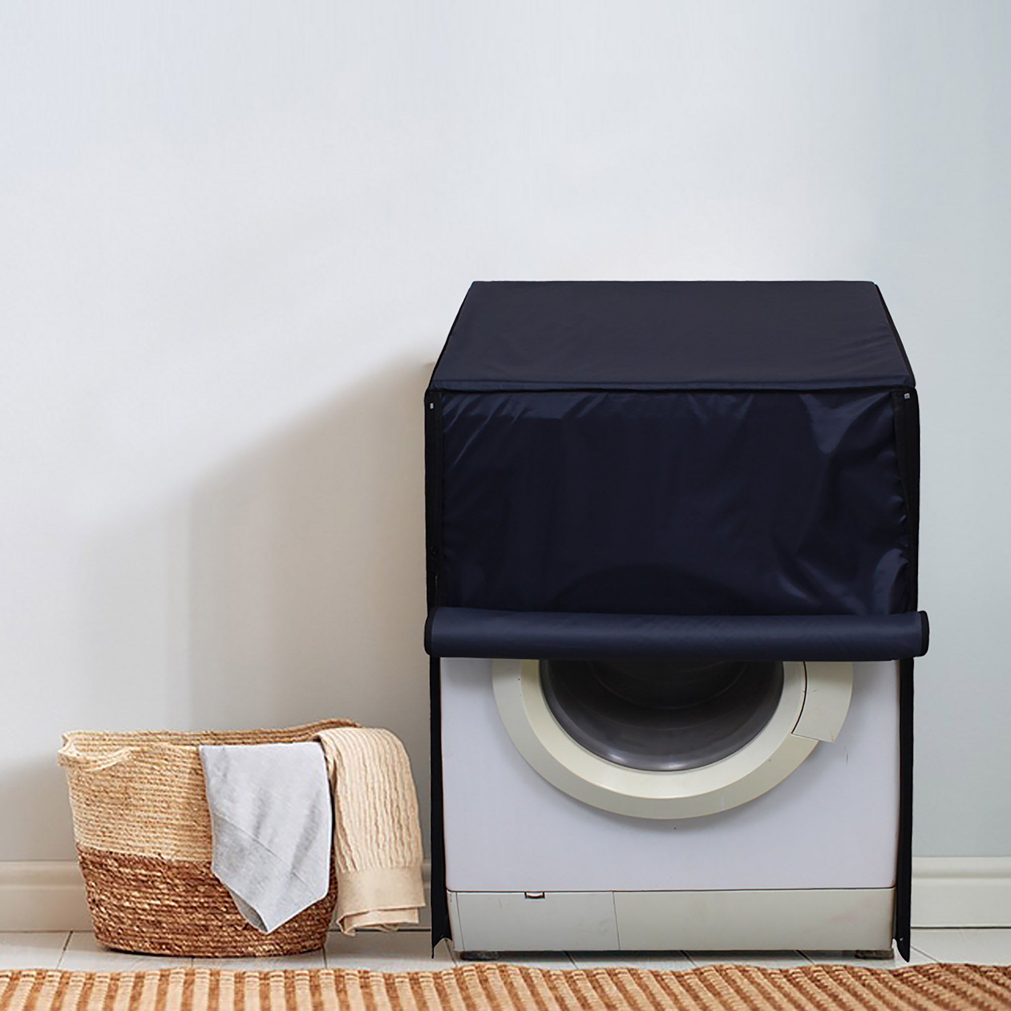 Fully Automatic Front Load Washing Machine Cover, Blue