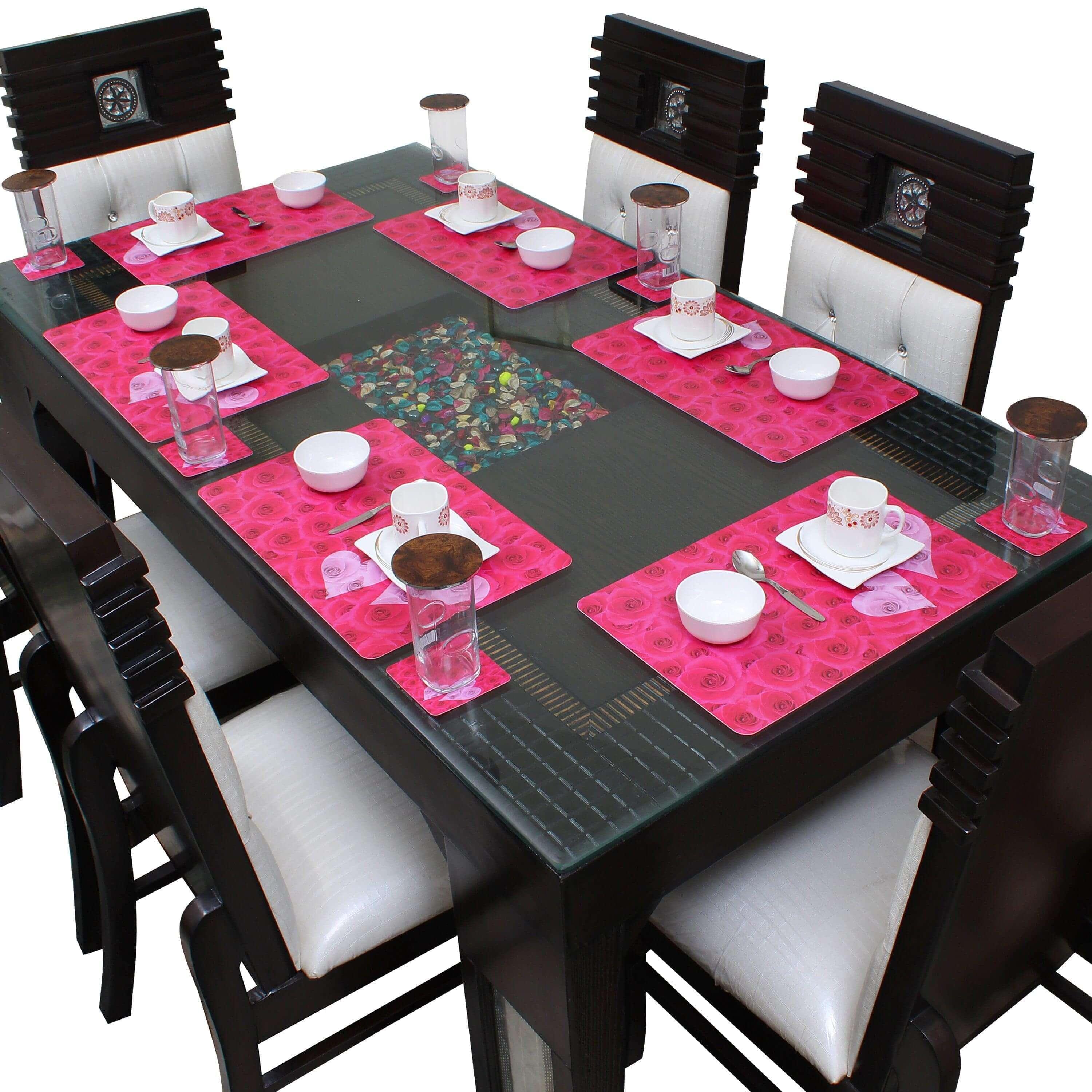 Dining Table Placemats with Coasters, Set of 6, PM06