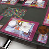 Dining Table Placemats with Coasters, Set of 6, PM09