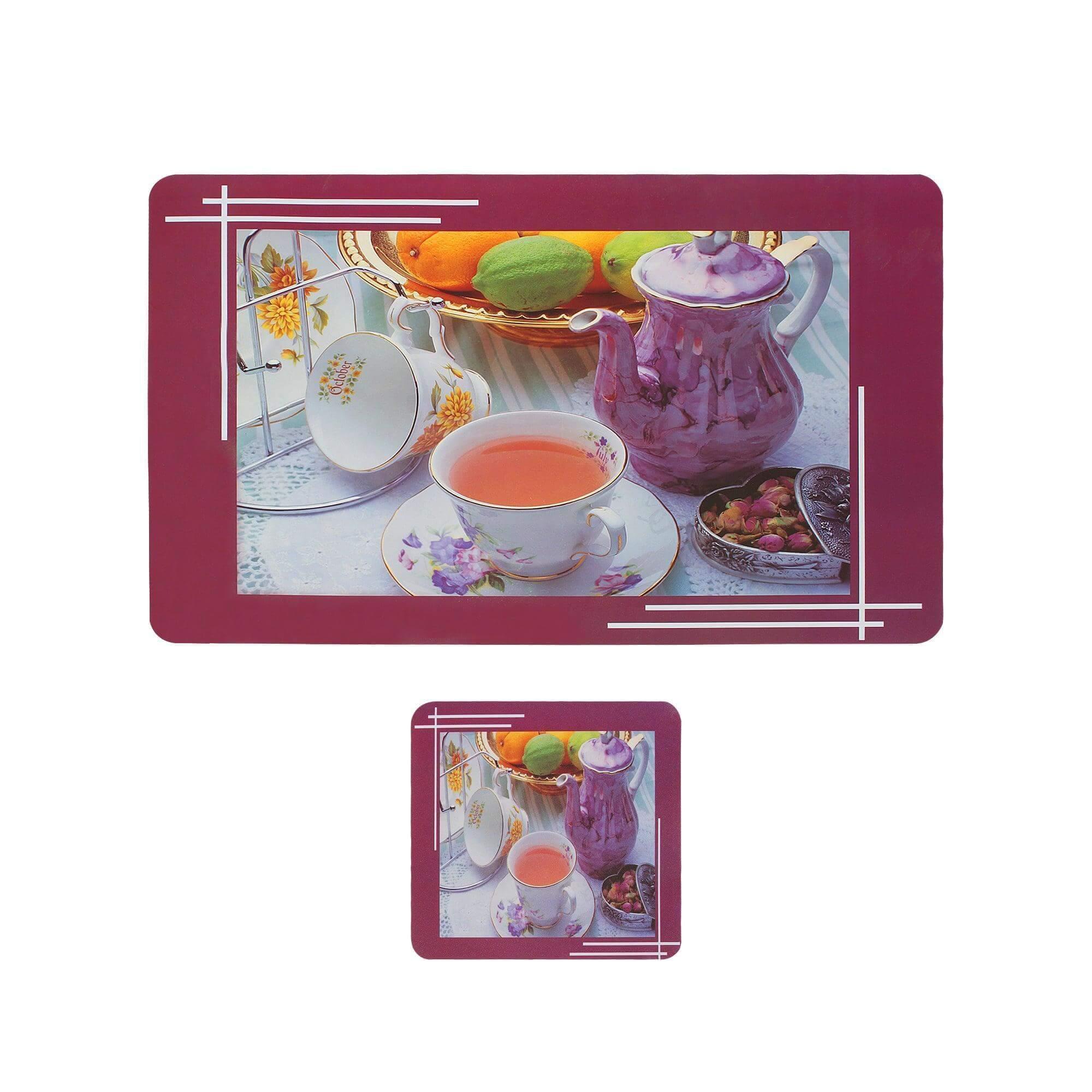 Dining Table Placemats with Coasters, Set of 6, PM09
