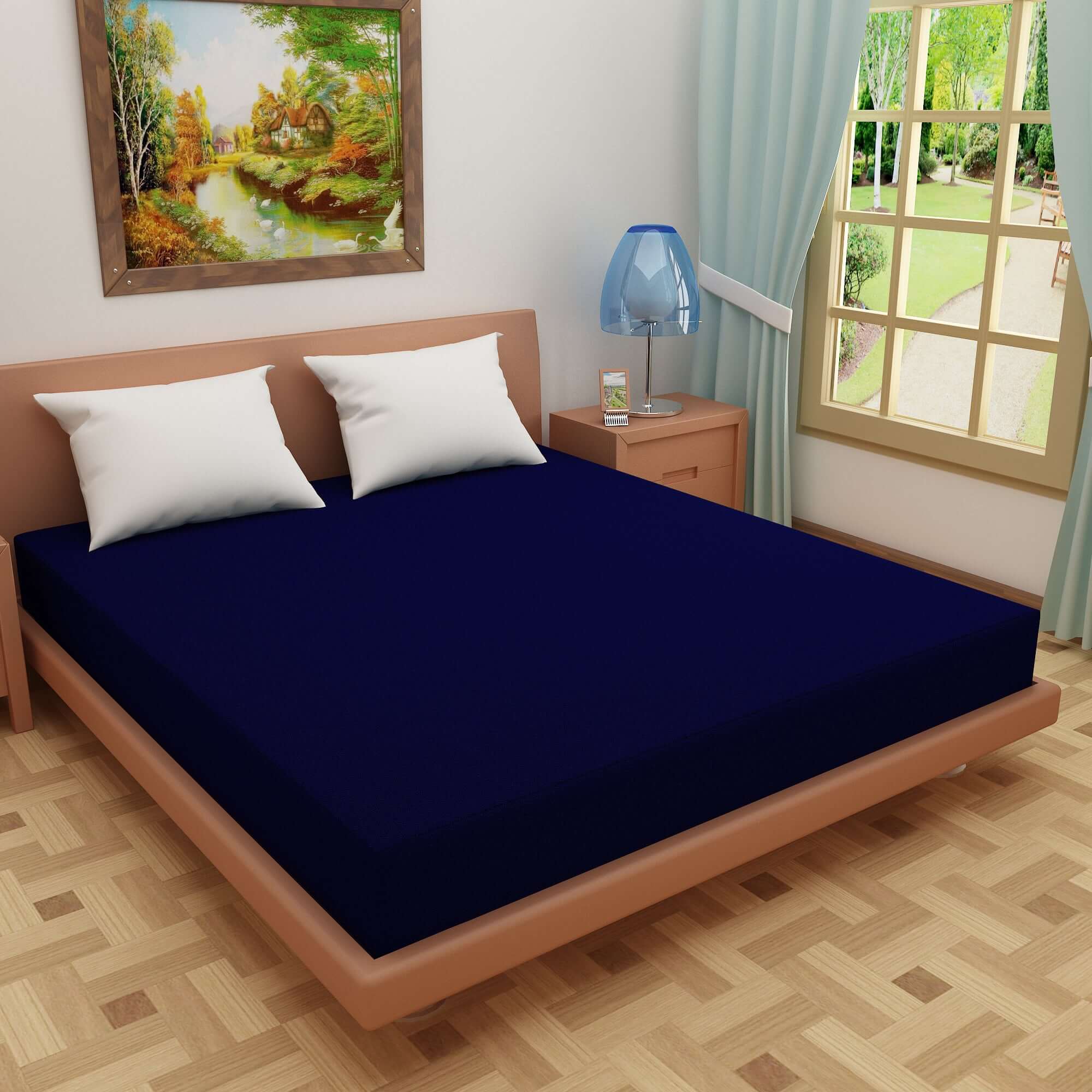 Waterproof Mattress Cover & Protector with 360 Degree Elastic Strap (2 year warranty)