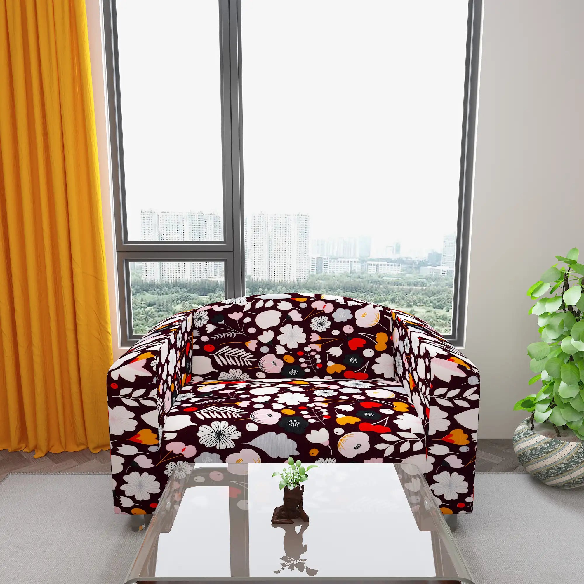 Waterproof Printed Sofa Protector Cover Full Stretchable, SP06