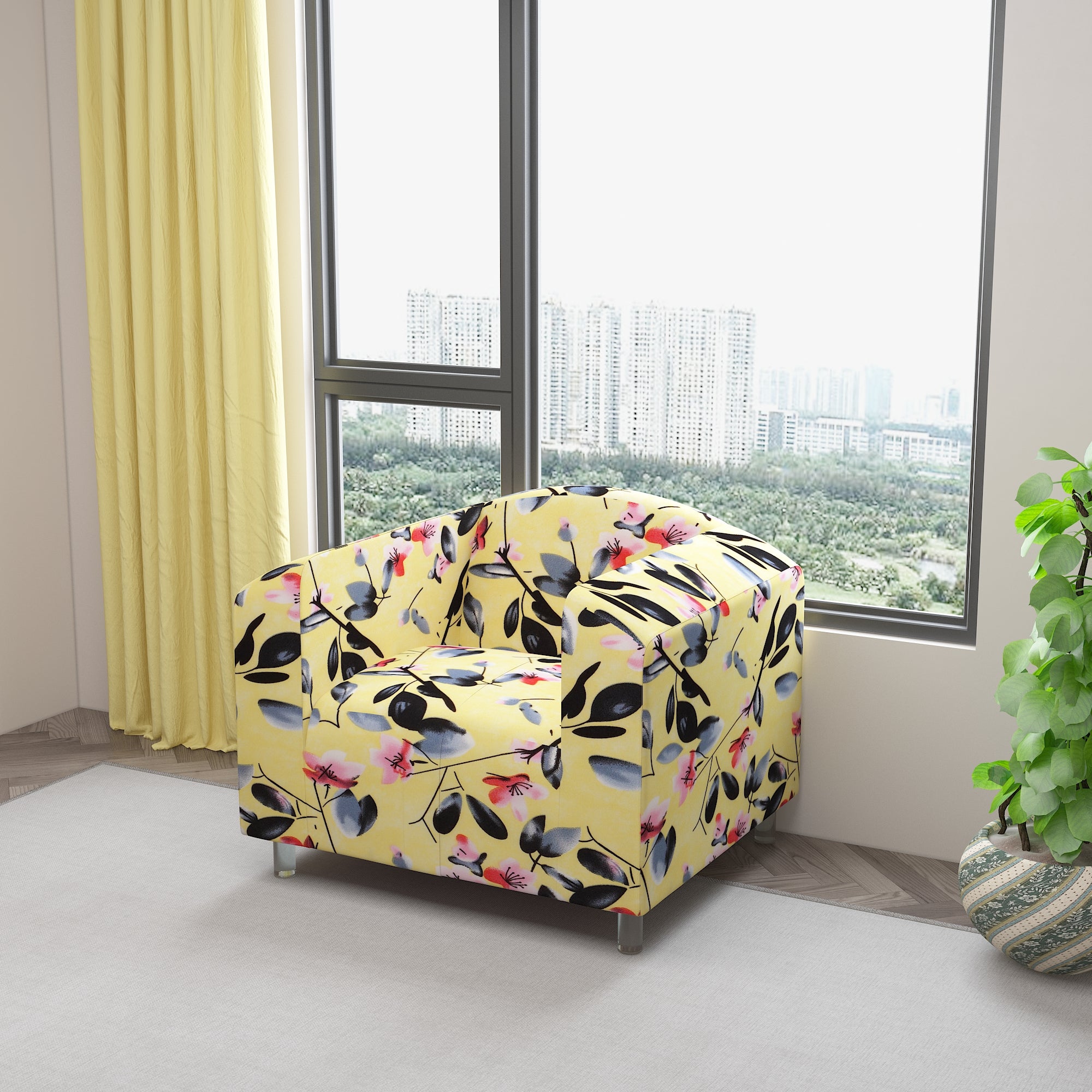 Waterproof Printed Sofa Protector Cover Full Stretchable, SP10 - Dream Care Furnishings Private Limited