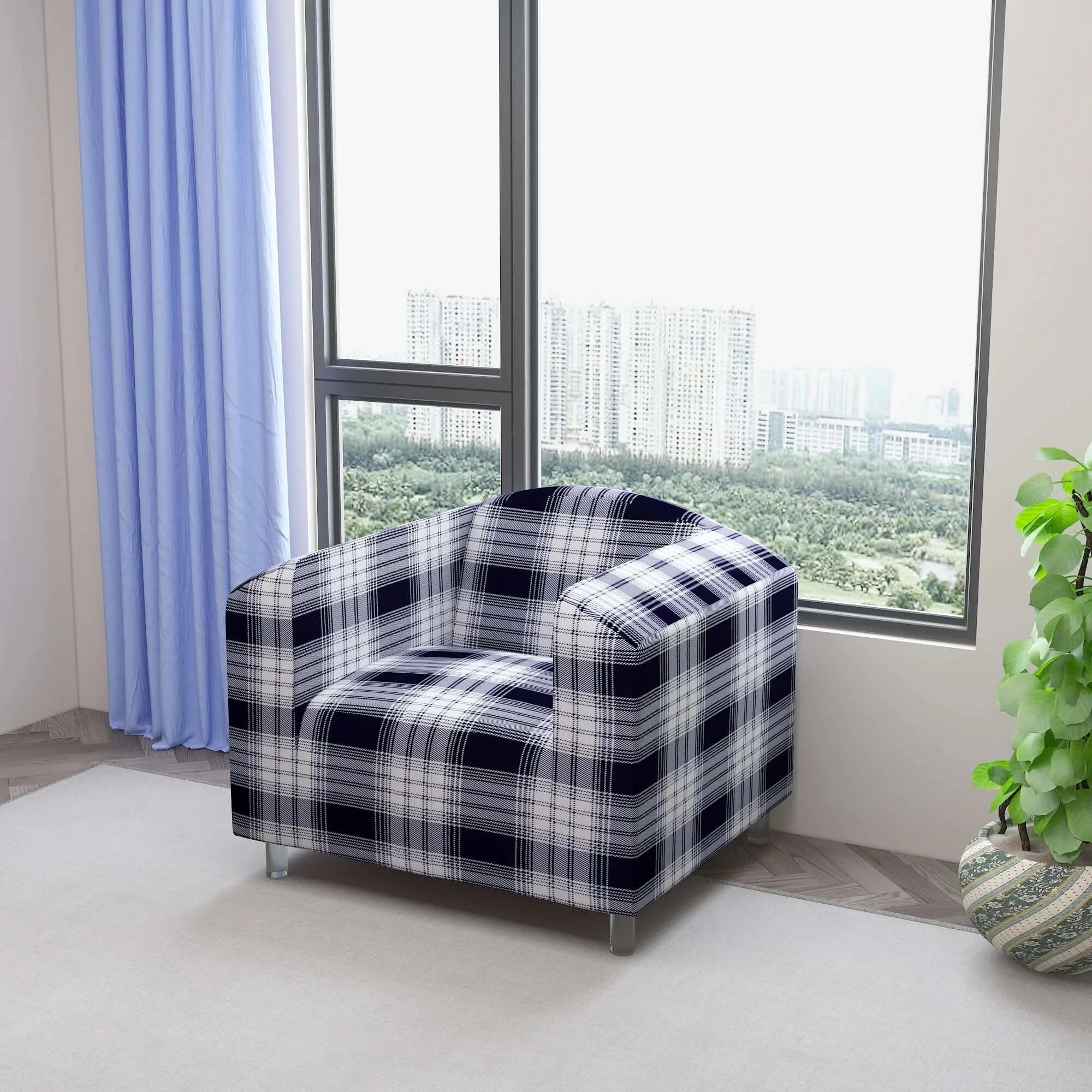 Marigold Printed Sofa Protector Cover Full Stretchable, MG08 - Dream Care Furnishings Private Limited