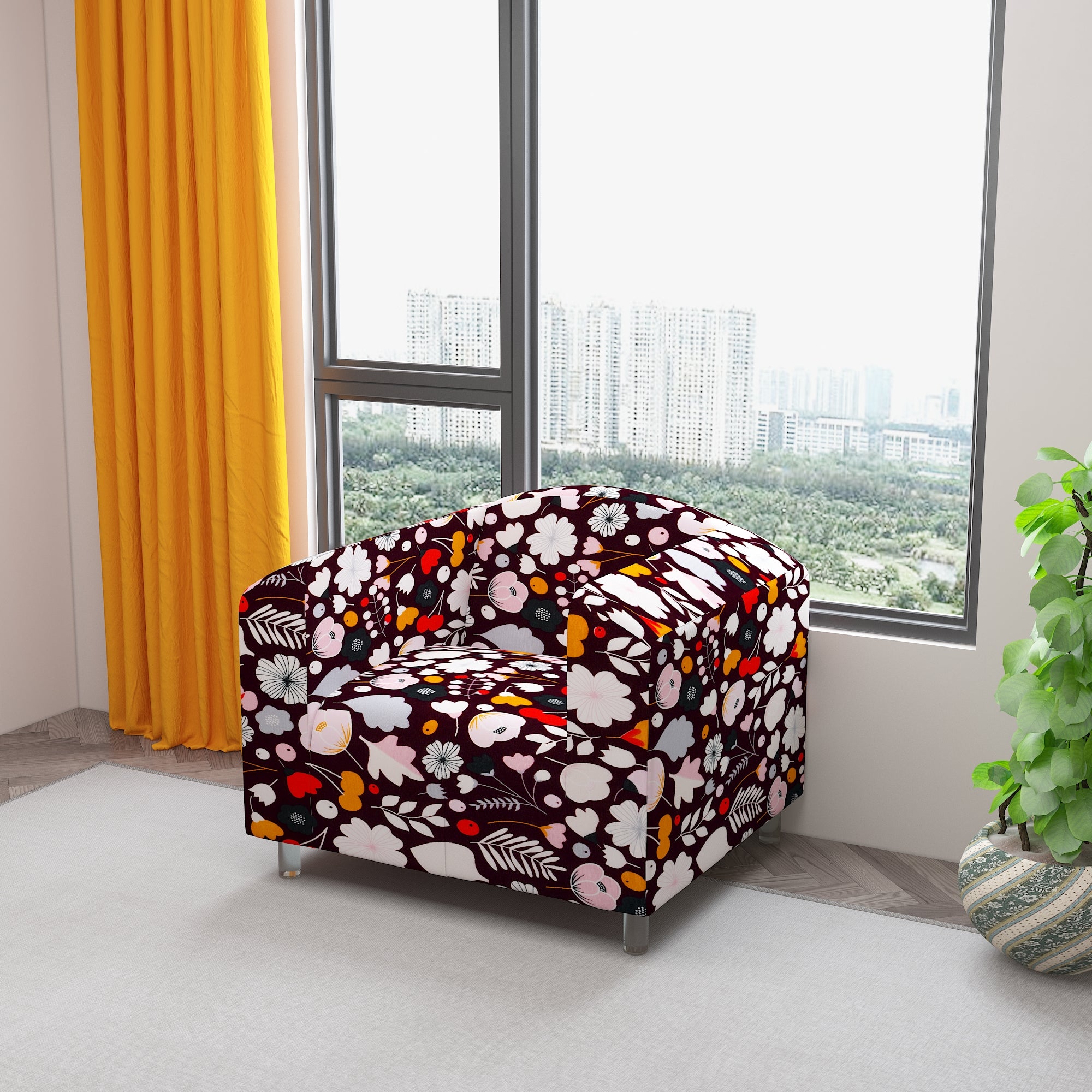 Waterproof Printed Sofa Protector Cover Full Stretchable, SP06 - Dream Care Furnishings Private Limited