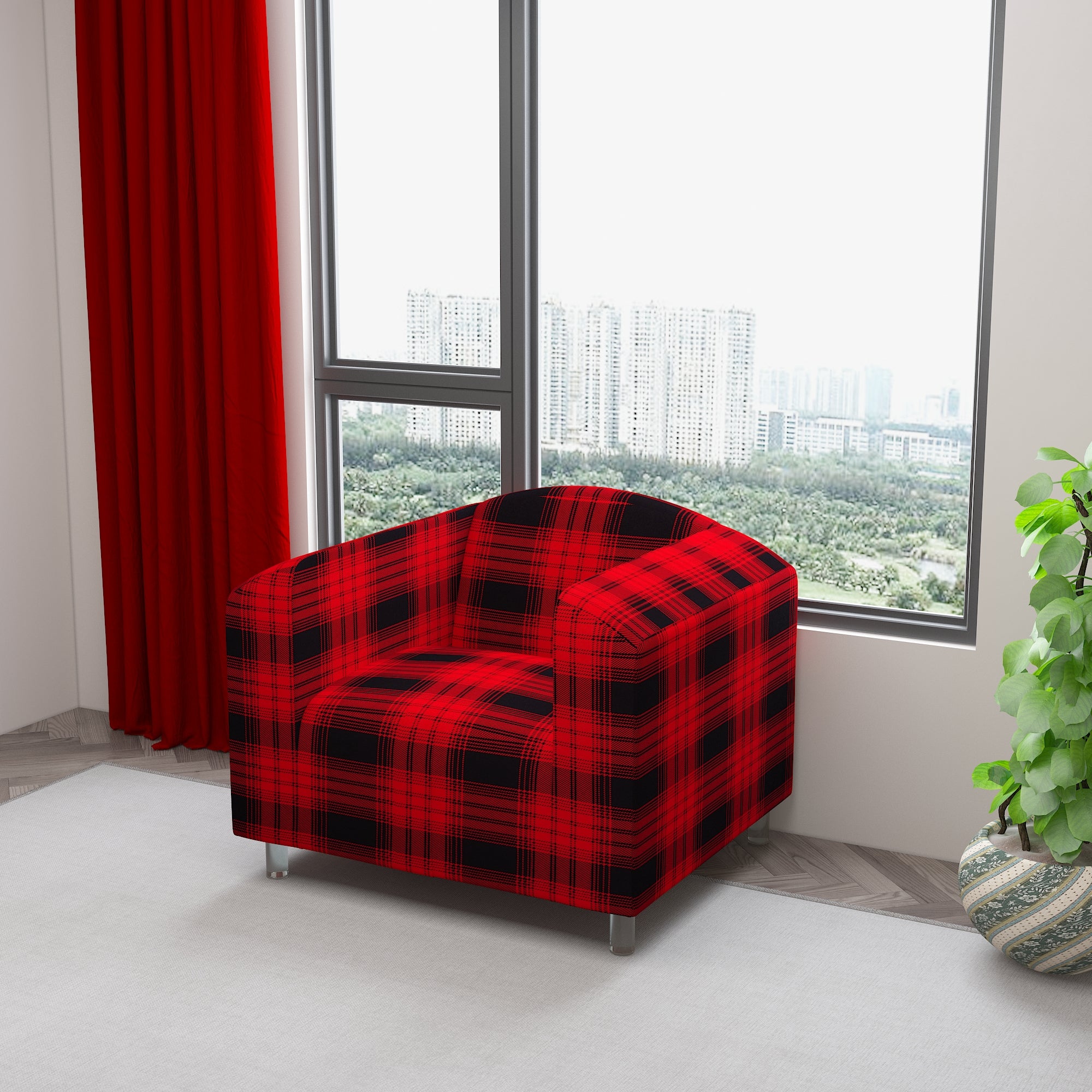 Waterproof Printed Sofa Protector Cover Full Stretchable, SP09 - Dream Care Furnishings Private Limited