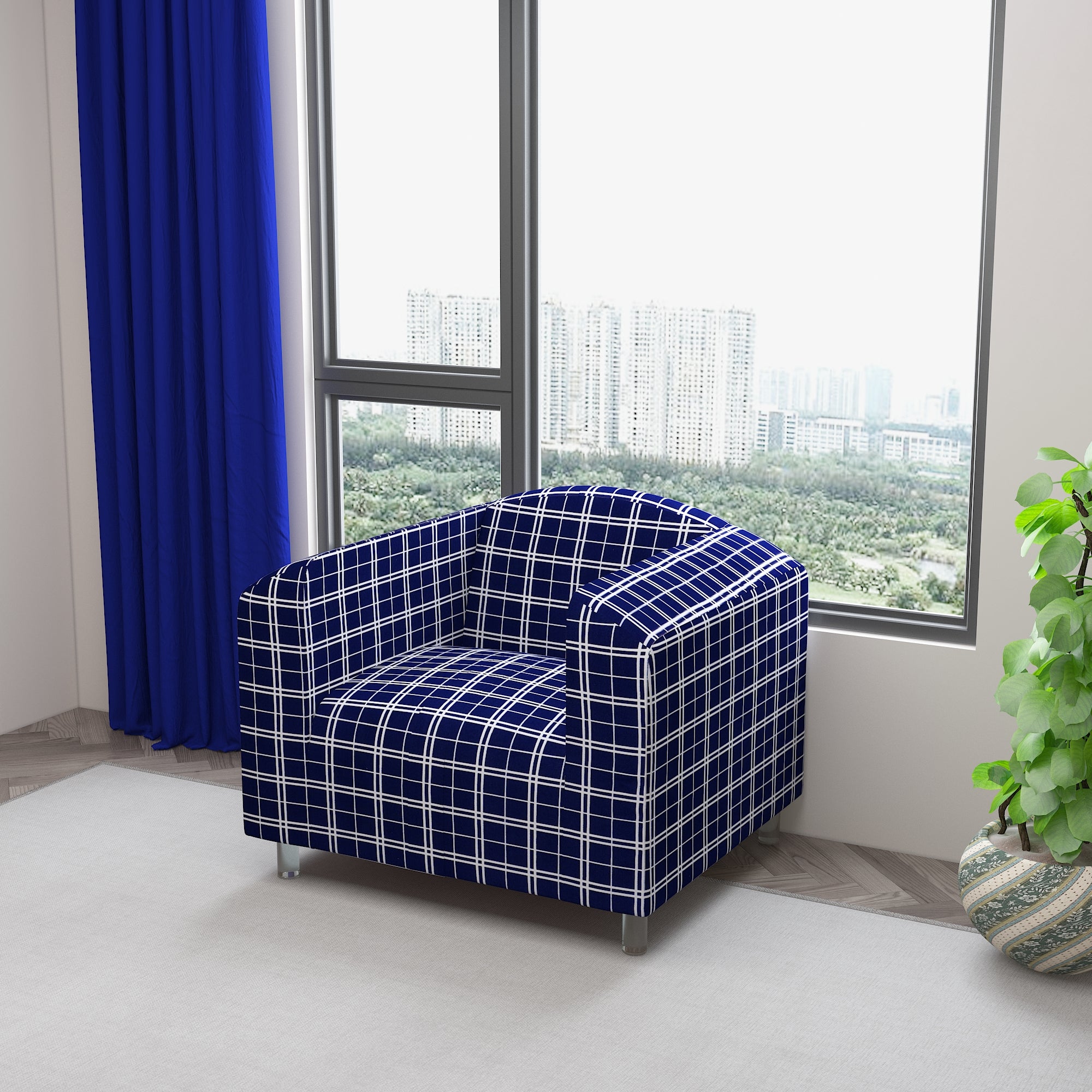 Waterproof Printed Sofa Protector Cover Full Stretchable, SP14 - Dream Care Furnishings Private Limited