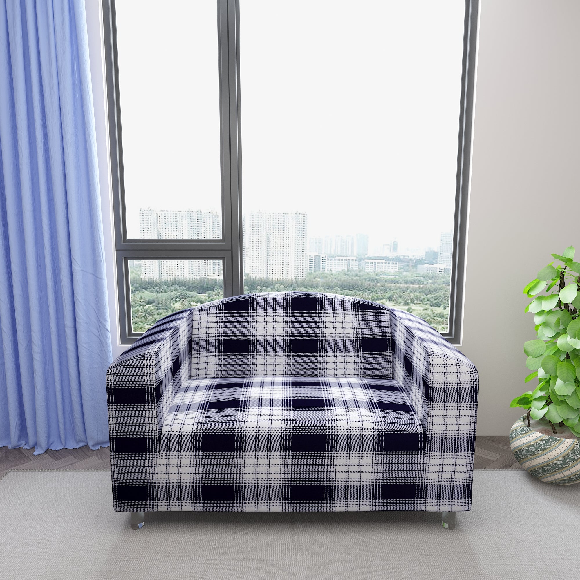 Waterproof Printed Sofa Protector Cover Full Stretchable, SP08 - Dream Care Furnishings Private Limited