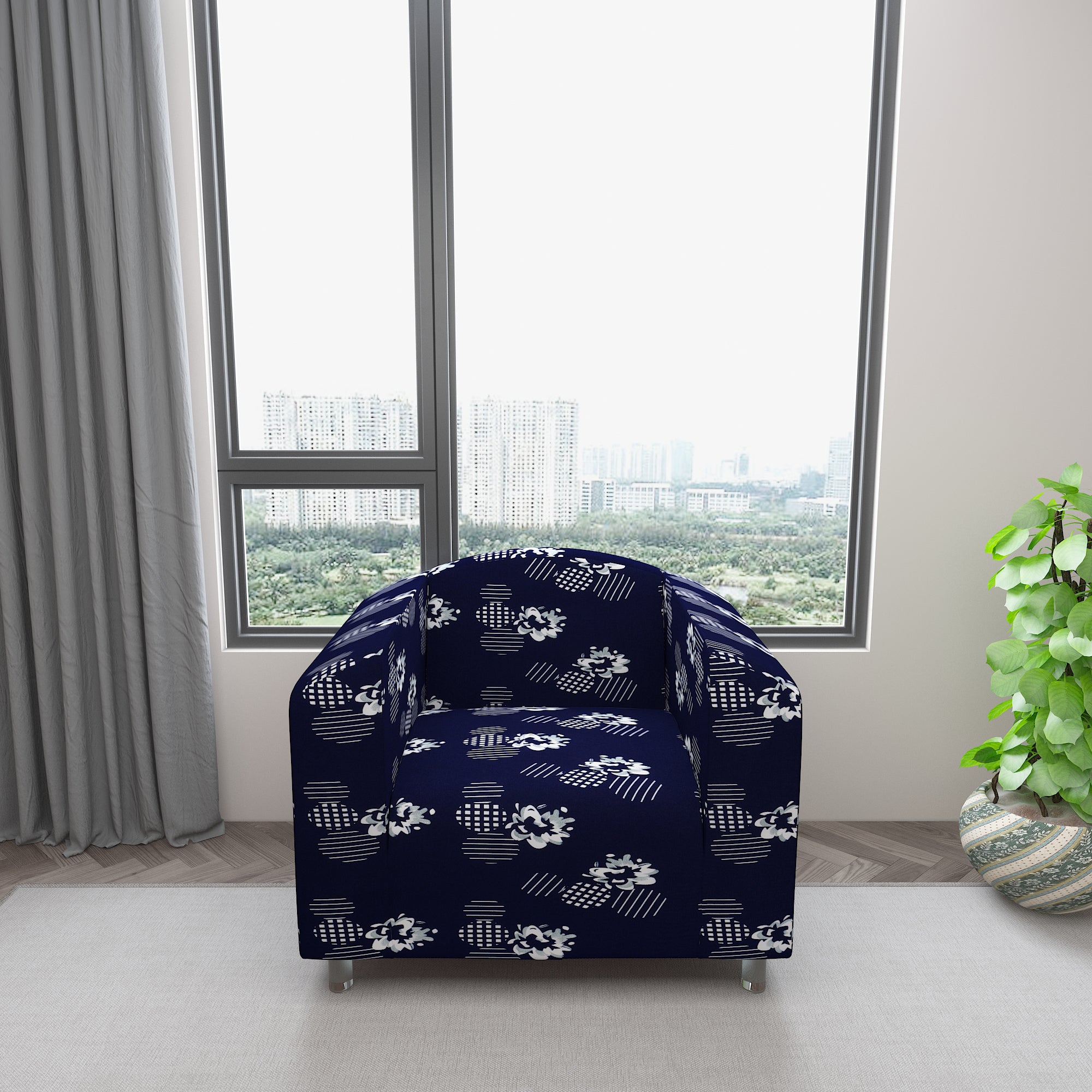 Waterproof Printed Sofa Protector Cover Full Stretchable, SP24 - Dream Care Furnishings Private Limited