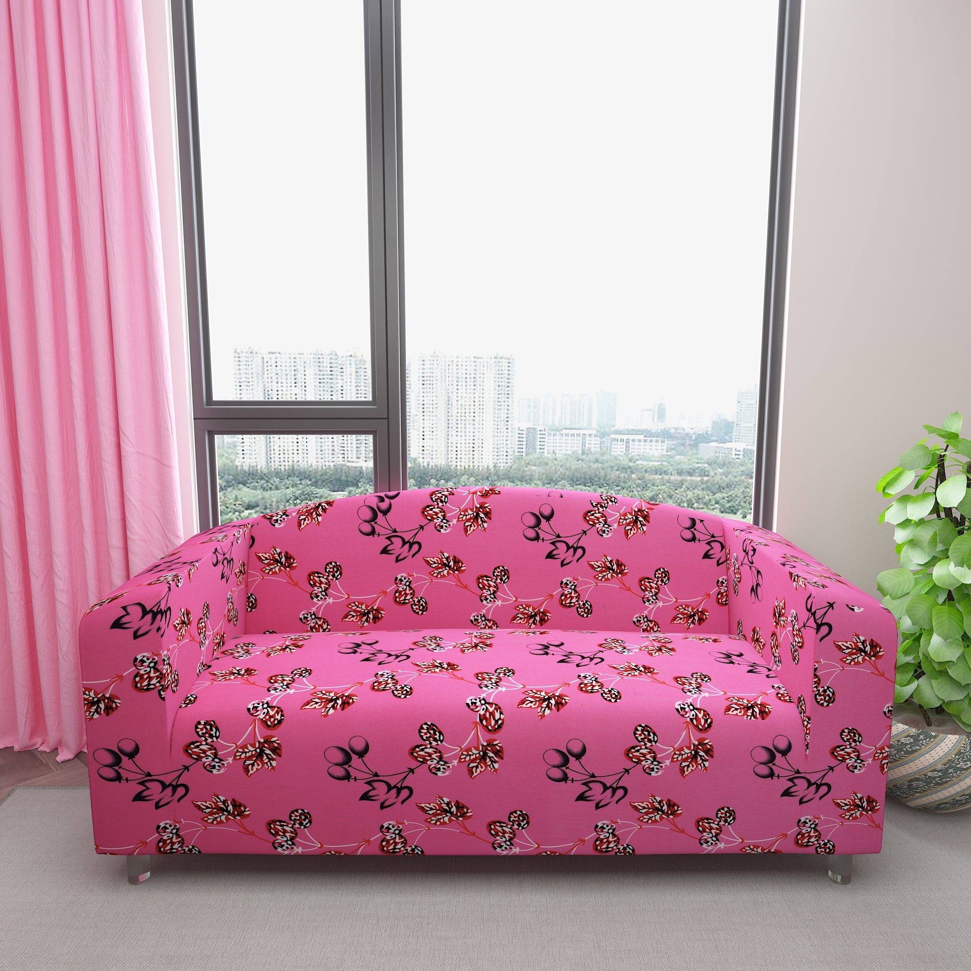 Waterproof Printed Sofa Protector Cover Full Stretchable, SP40 - Dream Care Furnishings Private Limited