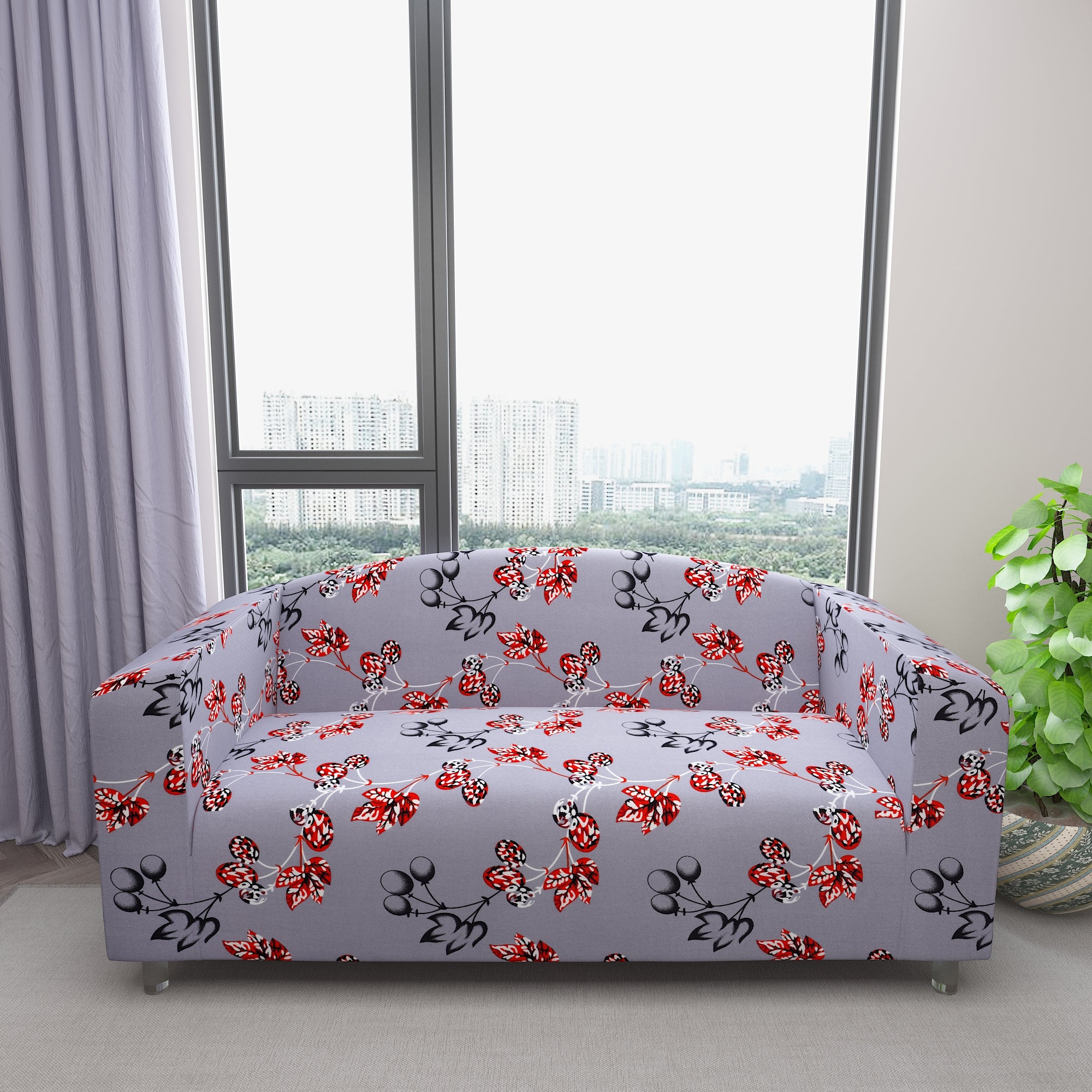 Waterproof Printed Sofa Protector Cover Full Stretchable, SP42 - Dream Care Furnishings Private Limited