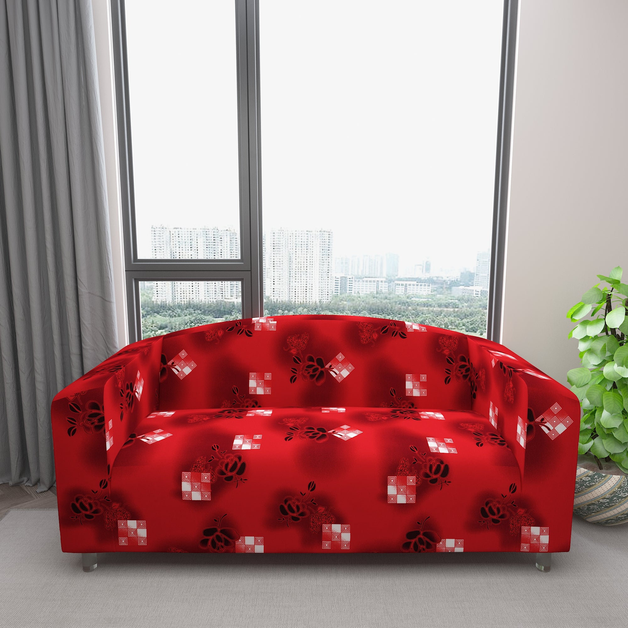 Waterproof Printed Sofa Protector Cover Full Stretchable, SP39 - Dream Care Furnishings Private Limited