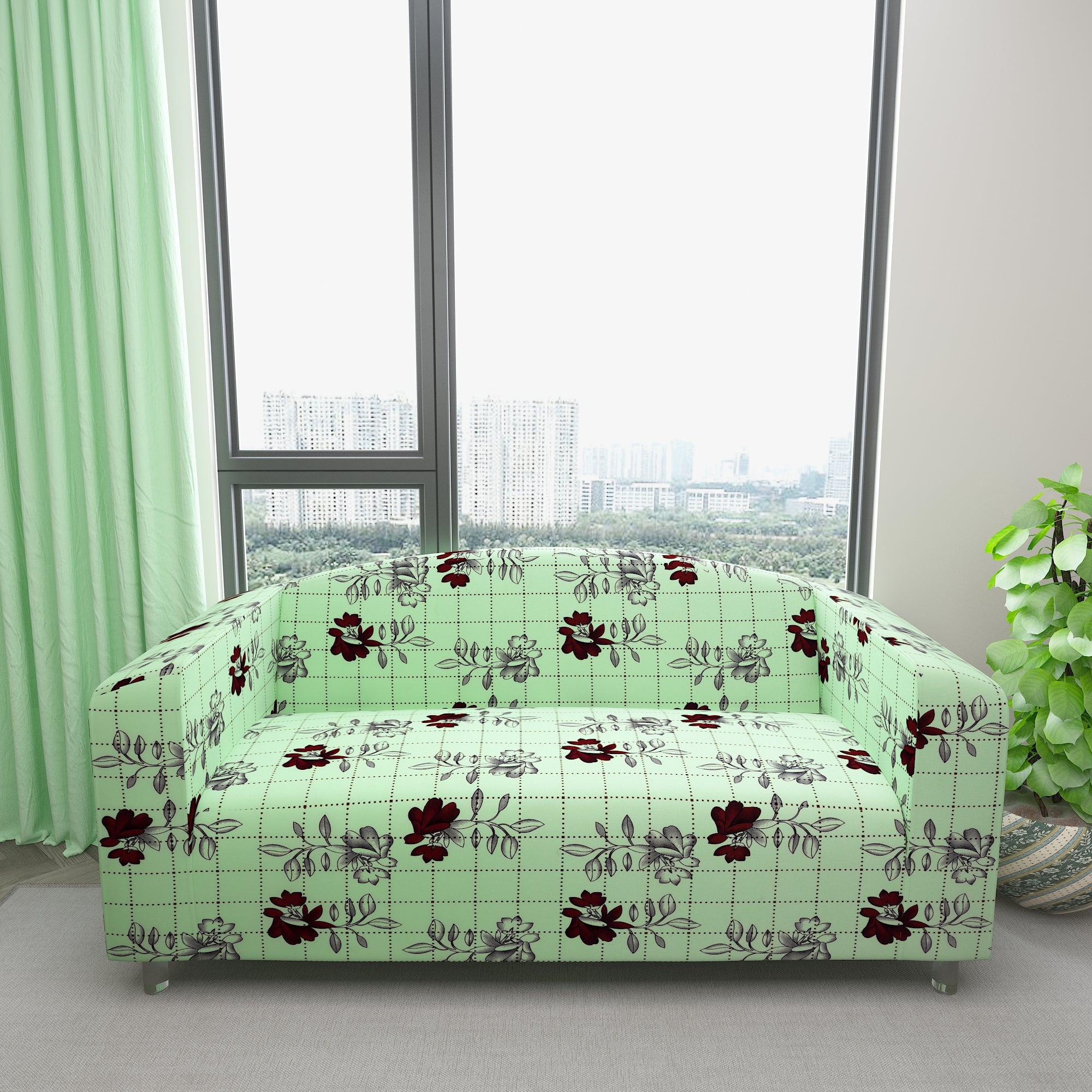 Waterproof Printed Sofa Protector Cover Full Stretchable, SP27 - Dream Care Furnishings Private Limited