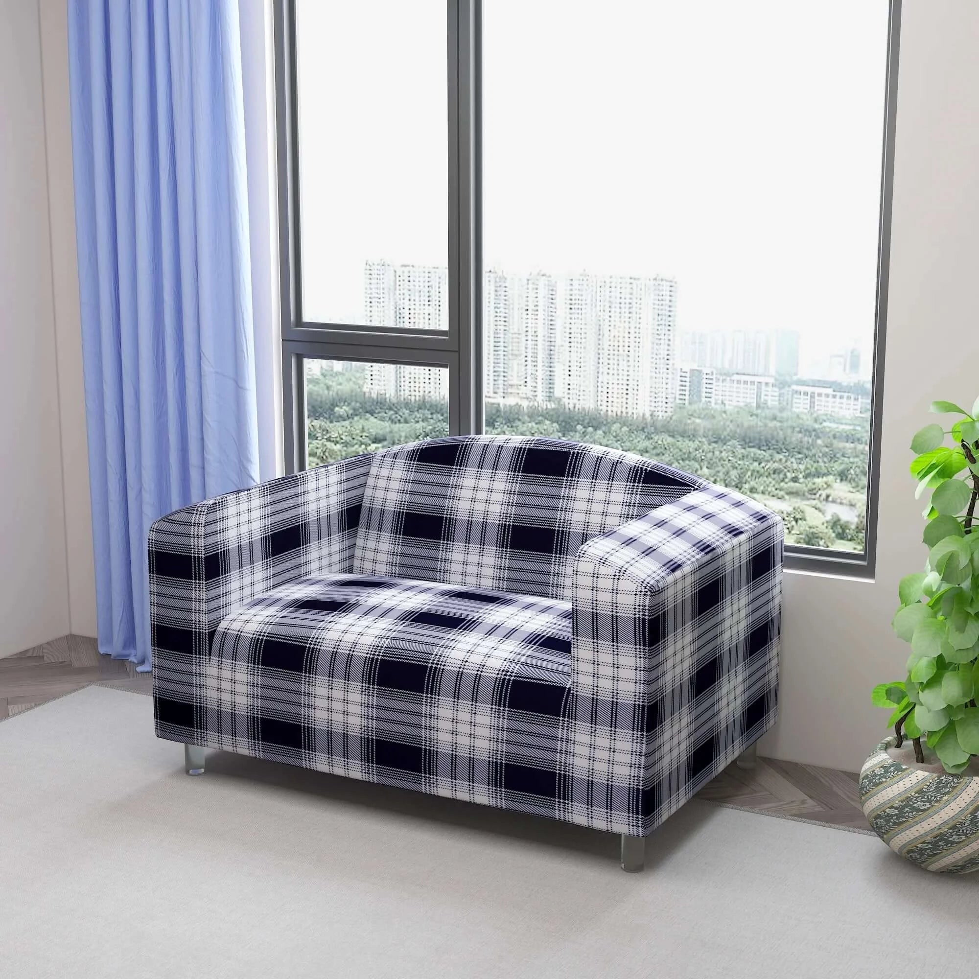 Marigold Printed Sofa Protector Cover Full Stretchable, MG08 - Dream Care Furnishings Private Limited