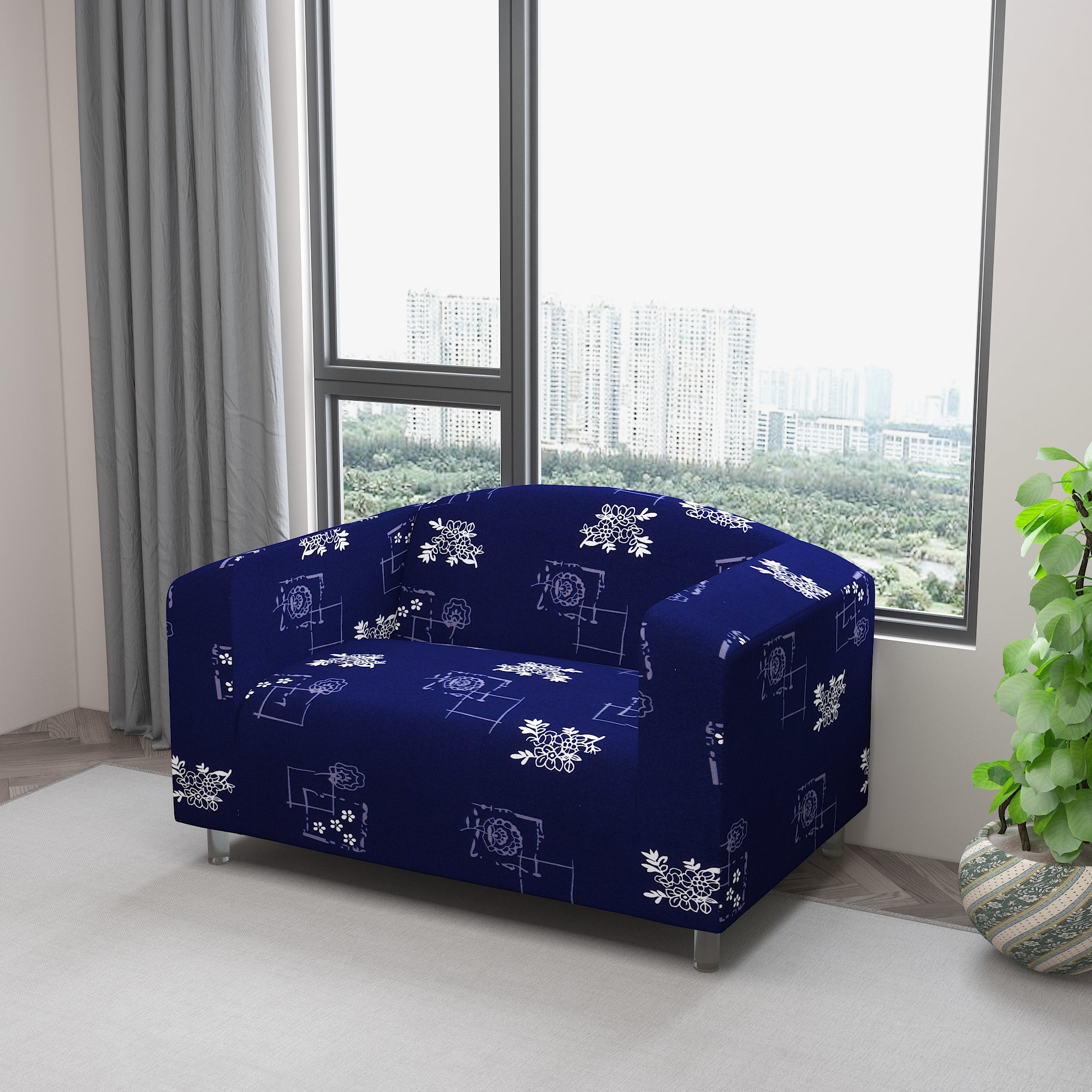 Waterproof Printed Sofa Protector Cover Full Stretchable, SP16 - Dream Care Furnishings Private Limited