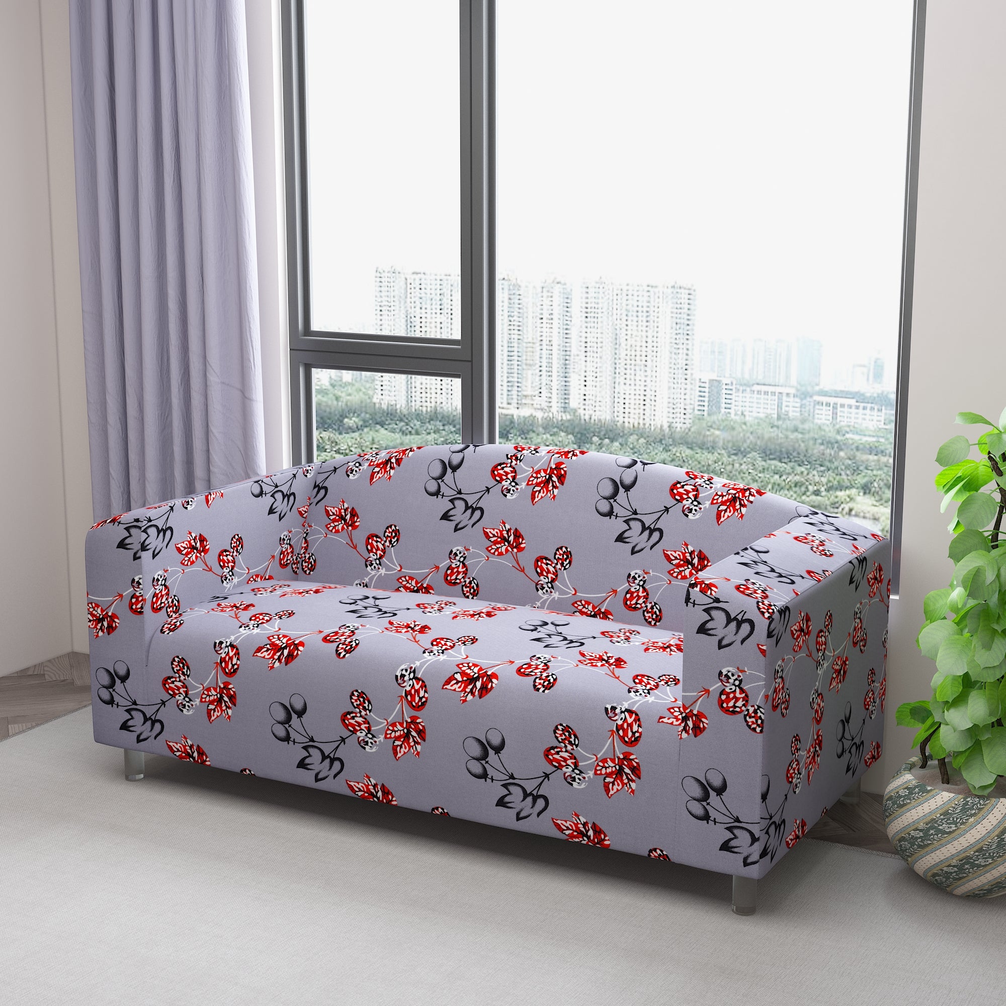 Waterproof Printed Sofa Protector Cover Full Stretchable, SP42 - Dream Care Furnishings Private Limited