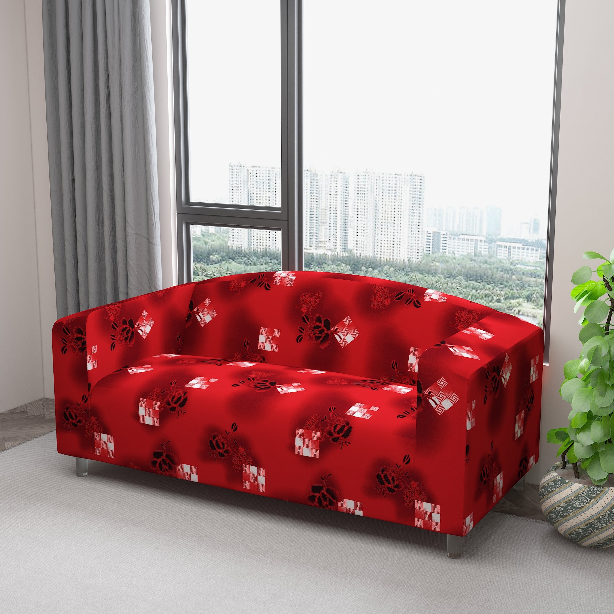 Waterproof Printed Sofa Protector Cover Full Stretchable, SP39 - Dream Care Furnishings Private Limited