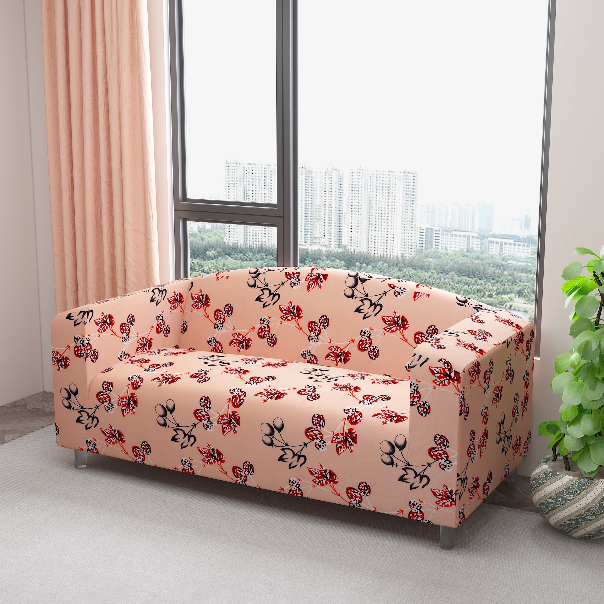Waterproof Printed Sofa Protector Cover Full Stretchable, SP41 - Dream Care Furnishings Private Limited