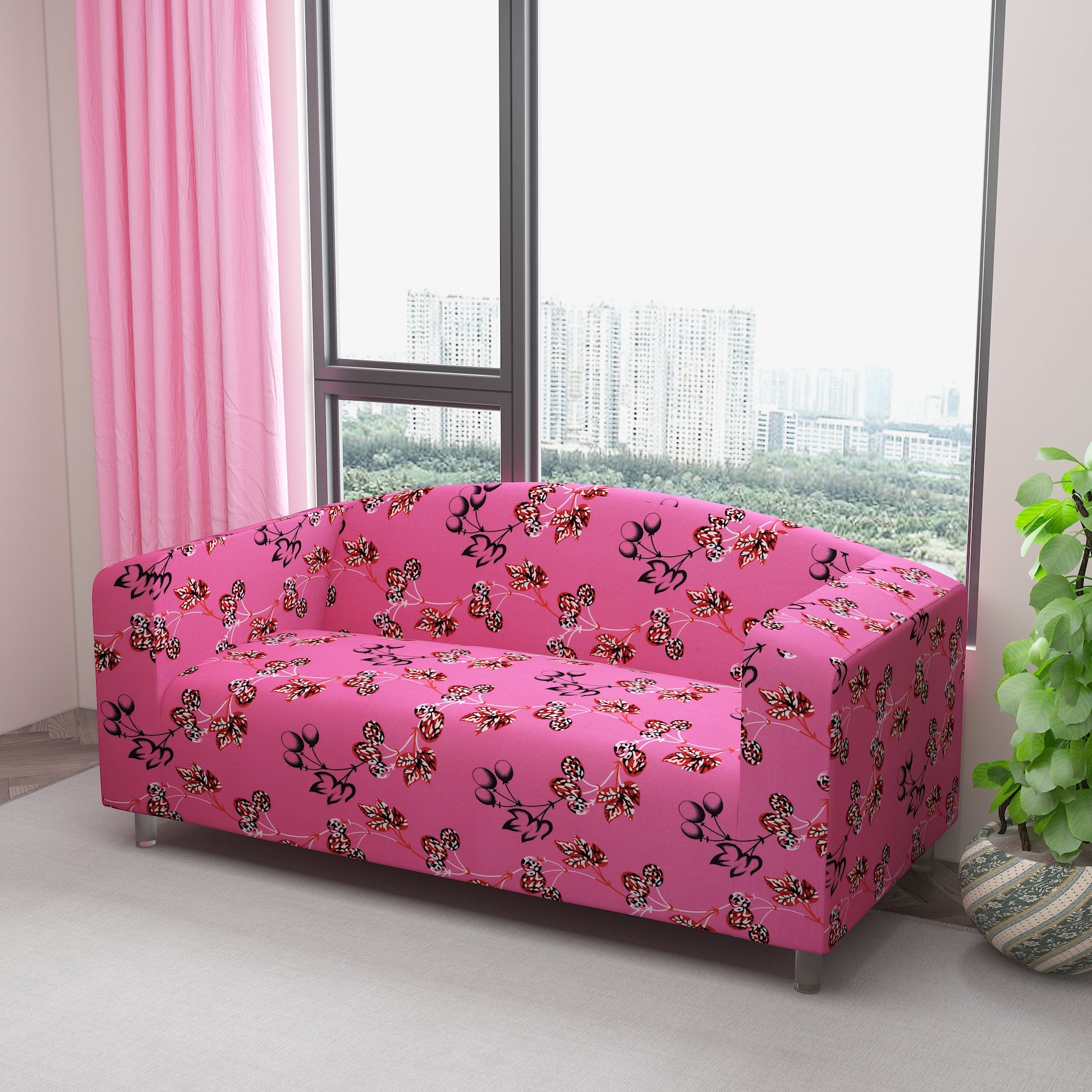 Waterproof Printed Sofa Protector Cover Full Stretchable, SP40 - Dream Care Furnishings Private Limited