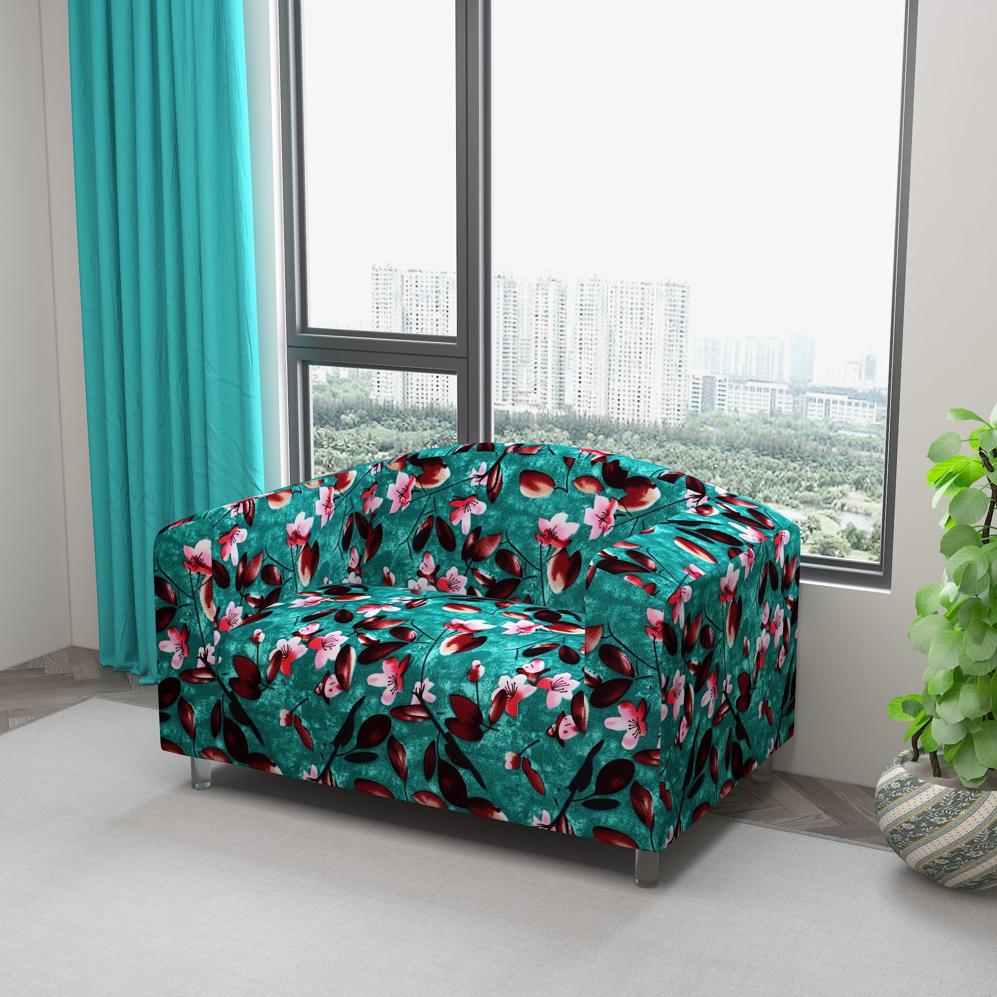 Waterproof Printed Sofa Protector Cover Full Stretchable, SP11 - Dream Care Furnishings Private Limited