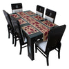 Waterproof & Dustproof Dining Table Runner With 6 Placemats, SA19 - Dream Care Furnishings Private Limited